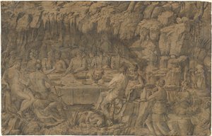 The Banquet of Achelous by Luca Penni