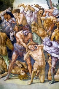 Damned in Hell, from Last Judgment fresco cycle by Luca Signorelli