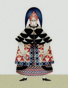 Whimsical Folk Figure by Luca di Napoli