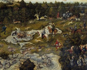 Hunting in honor of Charles V at Torgau Castle in Germany (Detail)
