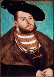 Portrait of John Frederic II the Magnanimous, elector of Saxony by Lucas Cranach
