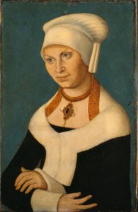 Portrait of the Duchess Barbara of Saxony, 1478-1534 (wife of George the Bearded)
