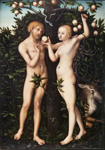 Adam and Eve by Lucas Cranach the Elder