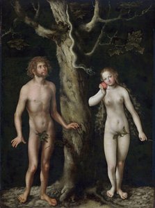 Adam and Eve by Lucas Cranach the Elder