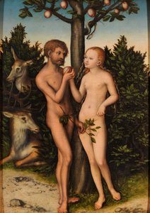 Adam and Eve / The Fall of Man by Lucas Cranach the Elder