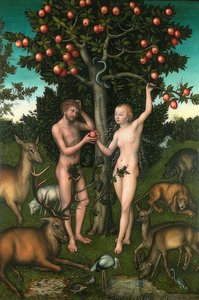 Adam and Eve by Lucas Cranach the Elder