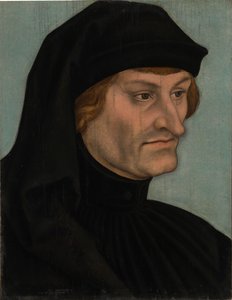 Portrait of Rudolph Agricola - Portrait of Geiler von Keisersberg by Lucas Cranach the Elder