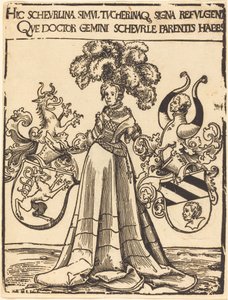 Bookplate of Scheurl and Tucher by Lucas Cranach the Elder
