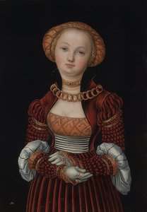 Portrait of a Woman. Circa 1525 by Lucas Cranach the Elder