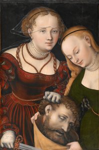 Judith with the Head of Holofernes and a Servant by Lucas Cranach the Elder