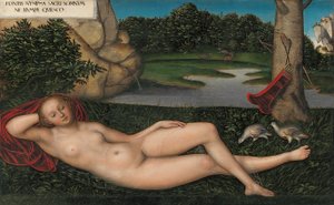 The Nymph at the Fountain by Lucas Cranach the Elder