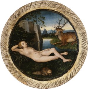 Reclining Nymph by Lucas Cranach the Elder