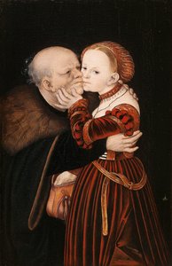Ill-Matched Lovers by Lucas Cranach the Elder