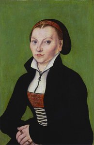 Katharina of Bora, Half-Length, Facing Left by Lucas Cranach the Elder