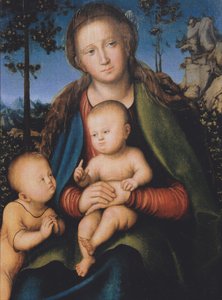 Madonna and Child with Saint John the Baptist by Lucas Cranach the Elder