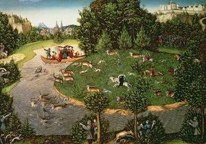 Stag Hunt of Elector Friedrich III the Wise by Lucas Cranach the Elder