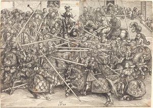 The Third Tournament by Lucas Cranach the Elder