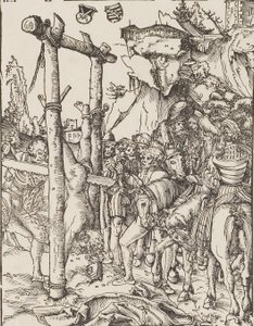 Sawing of Saint Simon the Zealot by Lucas Cranach the Elder