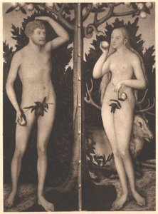 Adam and Eve by Lucas Cranach the Younger