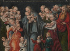 Christ Blessing the Children, ca. 1545-50 by Lucas Cranach the Younger