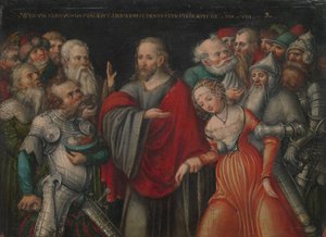 Christ and the Adulteress, ca. 1545-50 by Lucas Cranach the Younger