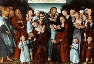 Christ Blessing the Children by Lucas Cranach the Younger