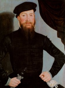 Male Portrait by Lucas Cranach the Younger