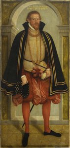 Portrait of Prince Joachim Ernst von Anhalt (1536 - 1586) by Lucas Cranach the Younger