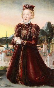Portrait of Princess Agnes Countess of Barby by Lucas Cranach the Younger