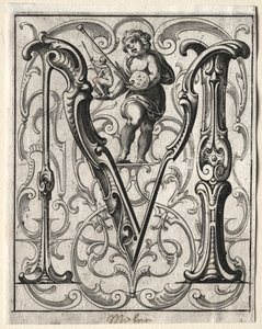 New ABC Booklet: M, 1627 by Lucas Kilian