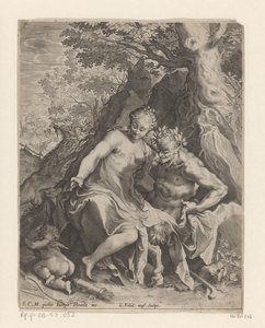 Nymph on the Knee of a Satyr