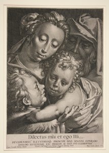 The Holy Family with Saint John by Lucas Kilian