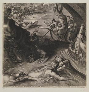 The Battle Against the Amazons by Lucas Vorsterman