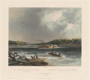 The Steamer Yellow-stone by Lucas Weber after Karl Bodmer