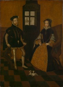 Mary I of England and Philip II of Spain by Lucas de (after) Heere
