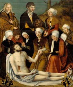 The Lamentation by Lucas studio of Cranach