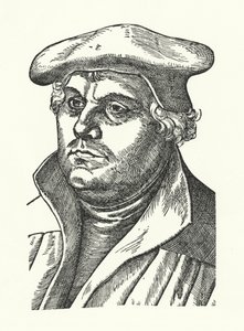 Martin Luther, German Protestant reformer by Lucas the Elder (after) Cranach