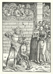 The Beheading of St John the Baptist by Lucas the Elder (after) Cranach