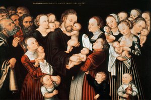 Jesus and the Children by Lucas the Elder Cranach