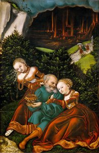 Lot and his Daughters by Lucas the Elder Cranach