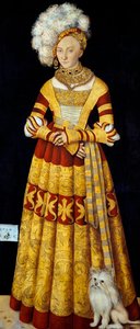 Portrait of Catherine of Mecklenburg (1487-1561) by Lucas the Elder Cranach