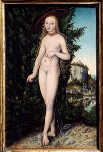 Venus Standing in a Landscape by Lucas the Elder Cranach