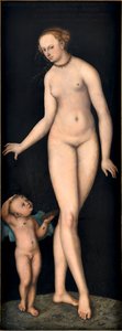 Venus with Cupid the Honey Thief, by Lucas Cranach the Elder by Lucas the Elder Cranach