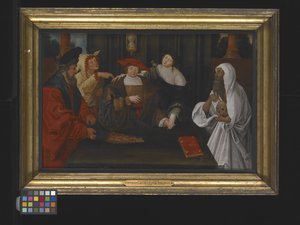 Allegory of Youth Crossing Between Fame and Folly by Lucas van Leyden