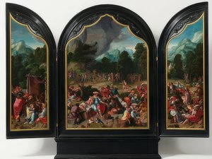 Adoration of the Golden Calf. Around 1530