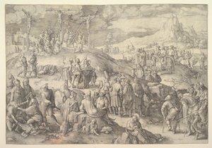 Calvary Golgotha, 1517 by Lucas van Leyden