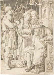 David Playing the Harp Before Saul