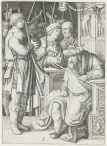 David Playing the Harp before Saul
