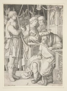 David Playing the Harp Before Saul