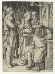 David Playing Harp for Saul